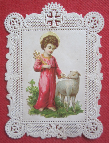 Orig quadro santo holy card - santo,
