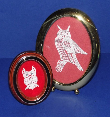 Beautiful vintage lace owl - 2,