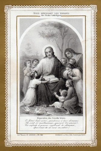 Quadro pizzo immagine sacra - quadro,