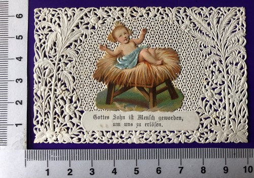 Quadro pizzo conio presepe - quadro,