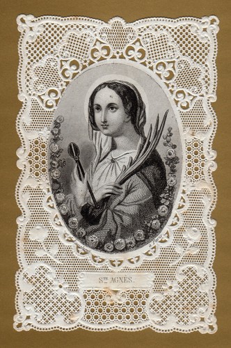Quadro pizzo immagine sacra - in,
